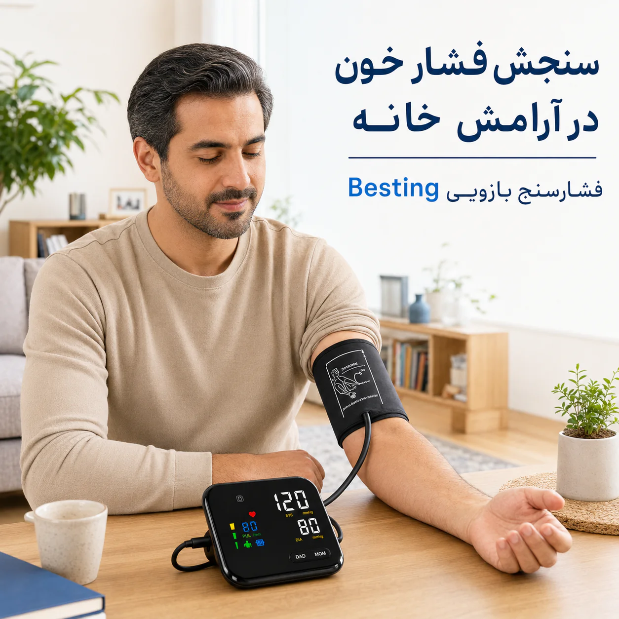 خرید فشارسنج دیجیتال Besting شارژی | قیمت فشارسنج بازویی - تصویر 4