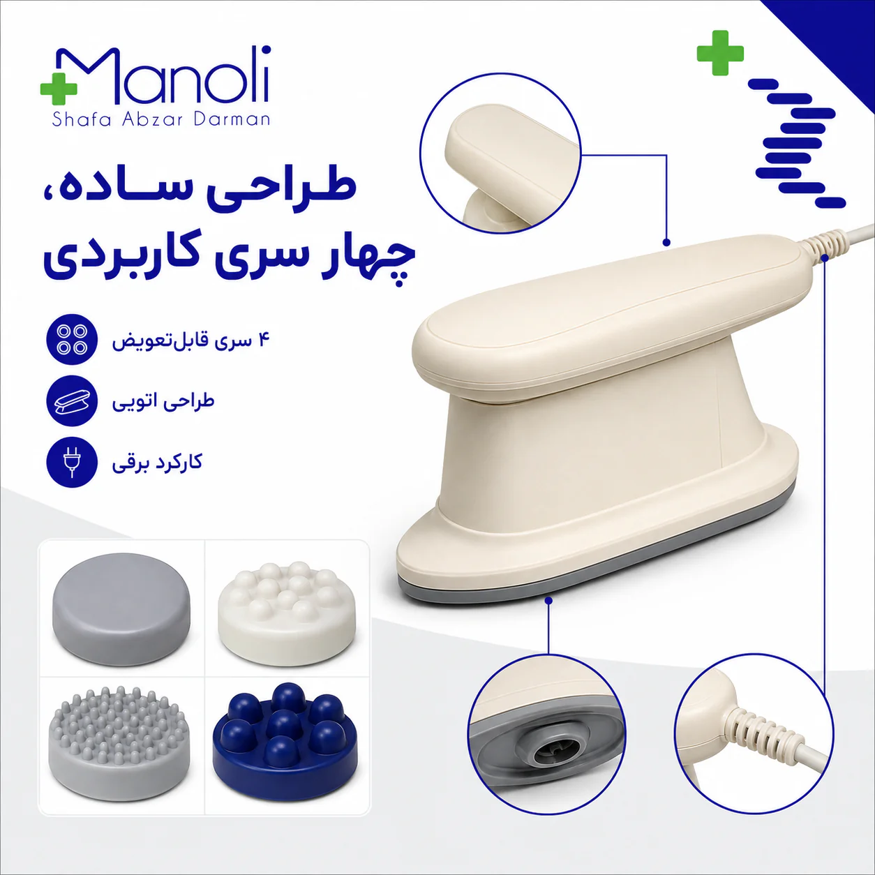 خرید ماساژور منولی مدل 720 | قیمت ماساژور فیزیوتراپی - تصویر 3